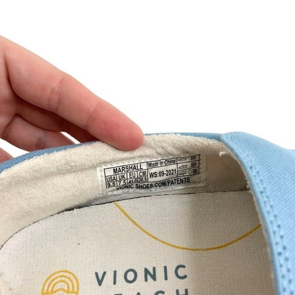 Vionic Blue Denim Chambray Marshall Flats - Picture 3 of 6